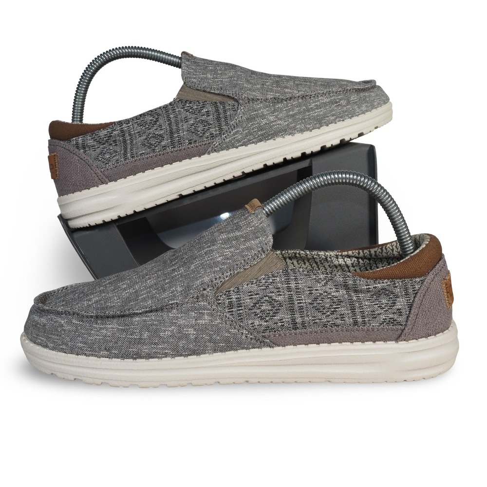 Hey Dude Thad Casual Loafers Mayan Grey Men's 8 Slip On‎ Shoes